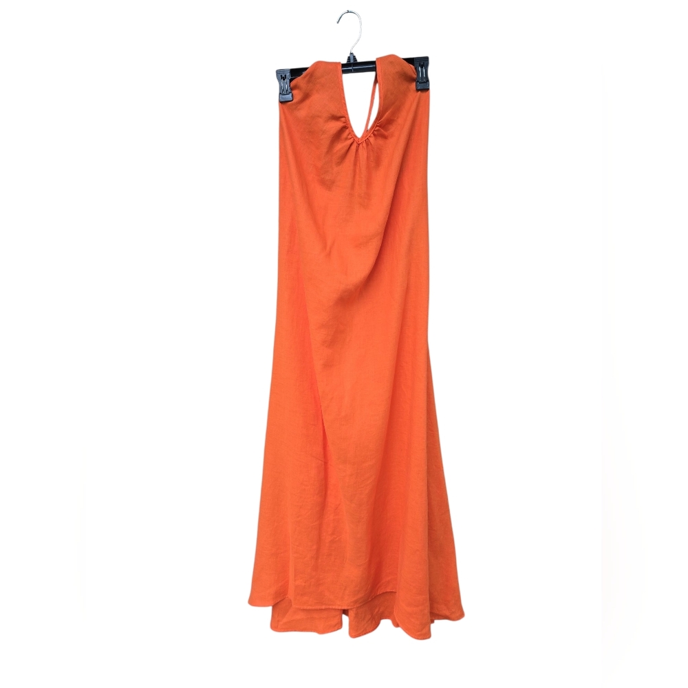 Claude Tulum Orange Maxi Dress One Size